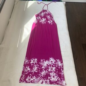 Ann Taylor halter maxi dress